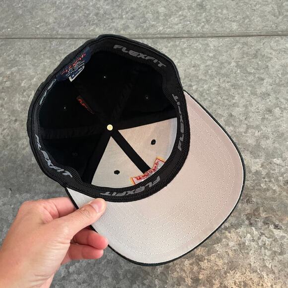 Lagunitas IPA India Pale Ale Embroidered Hat Fitted Cap Black S M Stretch Beer - Picture 8 of 9